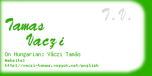 tamas vaczi business card